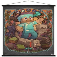 Minecraft - Steve Nouveau Wall Poster, 22.375 34