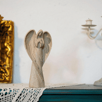 Guardian Angel смола статуя винтидж луксозна домашна декорация Небесна смола ангел-скулптура-сблъскваща винтидж стил произведение на изкуството